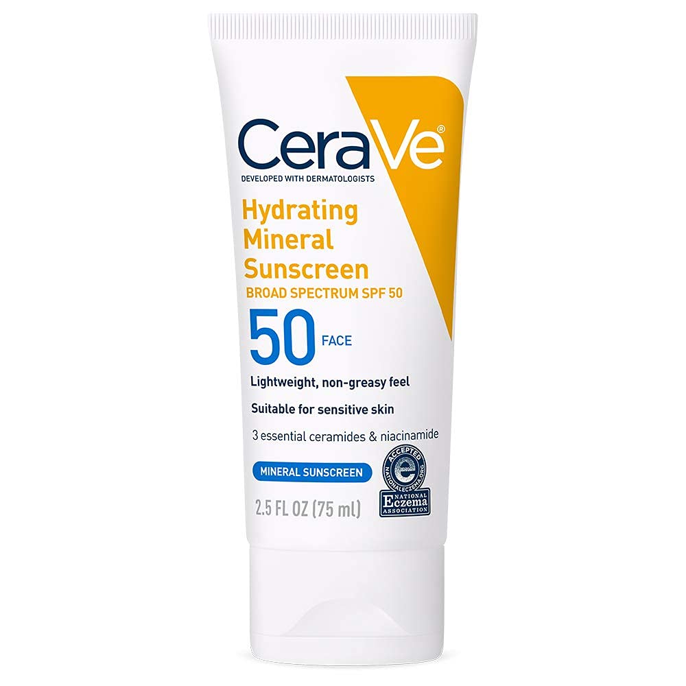 Cerave Hydrating Mineral Sunscreen Spf 50