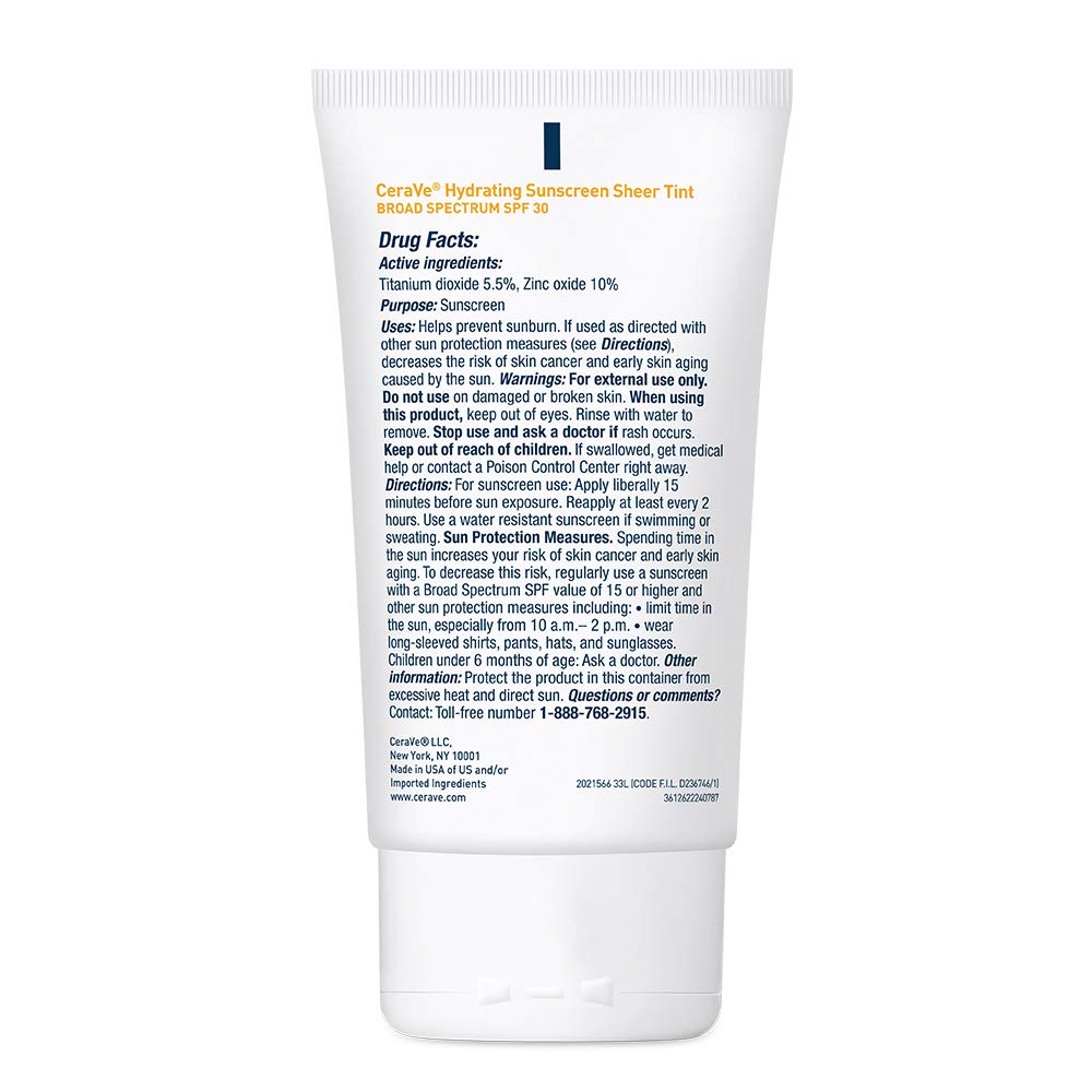Cerave Hydrating Mineral Sunscreen Spf 50
