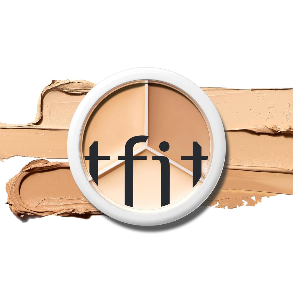 3 in1 Concealer Palette Cream Foundation full Coverage Cover Acne Spots Dark Circles Shading Highlighter Face Makeup Cometics