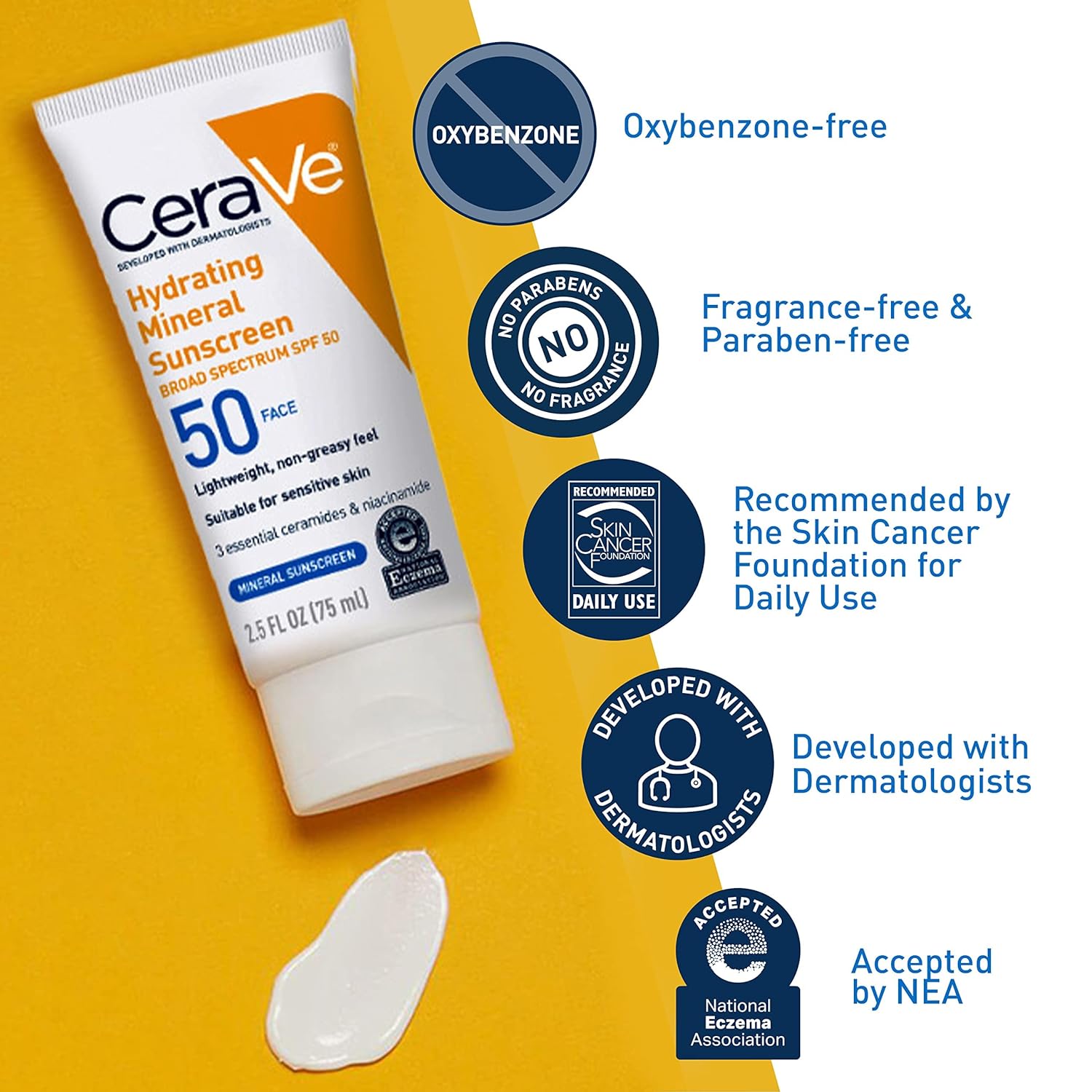 Cerave Hydrating Mineral Sunscreen Spf 50