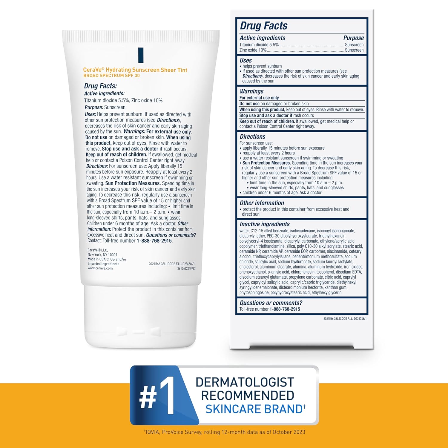 Cerave Hydrating Mineral Sunscreen Spf 50