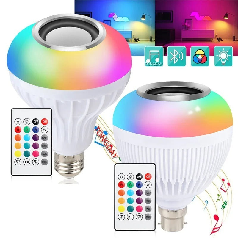 LED 12 Colours Mobile Bluetooth Music Speaker Bulb