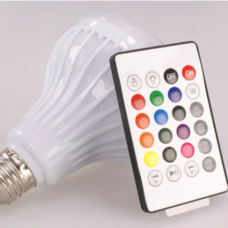 LED 12 Colours Mobile Bluetooth Music Speaker Bulb