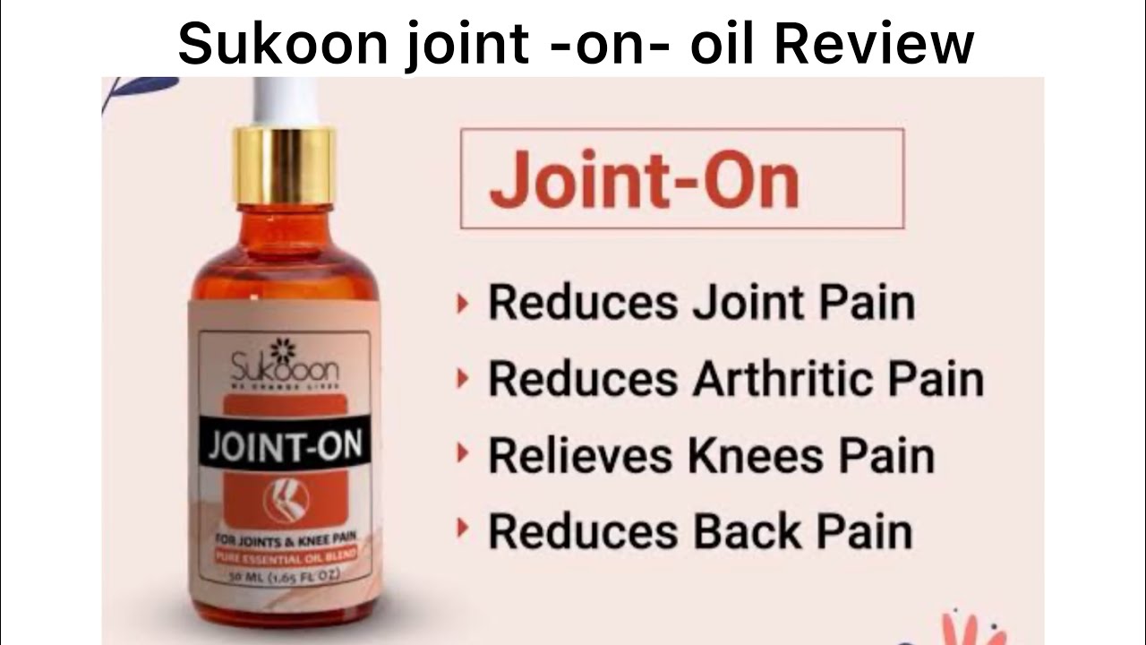 Joint On Essential Oil Blend for Joints & Knee Pain, 30ml - Sukooon